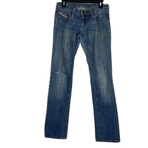 Diesel Women Lowky Jeans Straight Leg Size 28